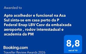 Apto acolhedor e funcional na Asa Sul sinta-se em casa perto da P Federal Enap LBV Casv da embaixada aeroporto , rodov interestadual e academia da PM